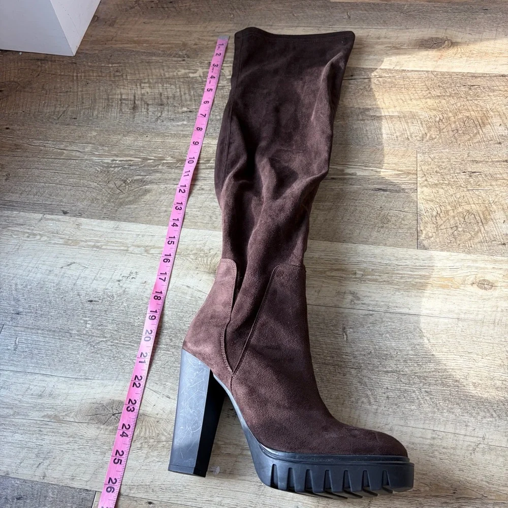 Frankie Segal Brown Over The Knee Boots